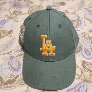 LA Dodgers '47 MVP Adjustable Sure Shot Snapback Hat Green 2020 World Series